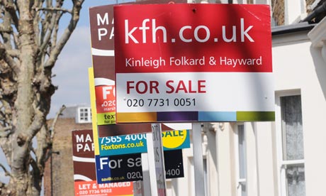 For-sale signs in west London