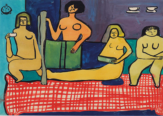 Saloua Raouda Choucair: Les Peintres Celebres 1948-1949 