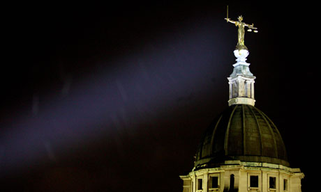 Scales of justice statue