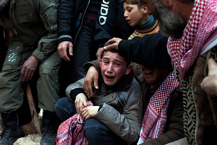 Pulitzer prize: A boy called Ahmed mourns his father