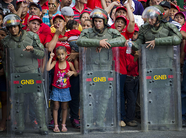 24 hours in pictures: Caracas, Venezuela: Supporters of Venezuelan President elect Nicolas Maduro