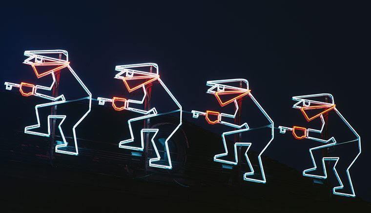 Polish Cold War Neon: PZU Insurance, Wroclaw