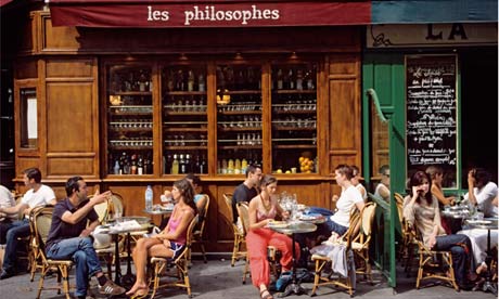 Cafe Terrace on Rue Vieille du Temple