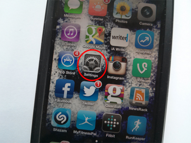 iOS parental controls