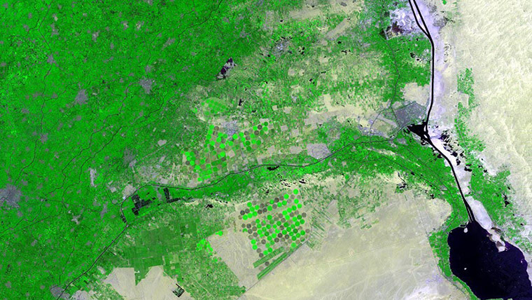 Satellite Eye on Earth: Nile River delta