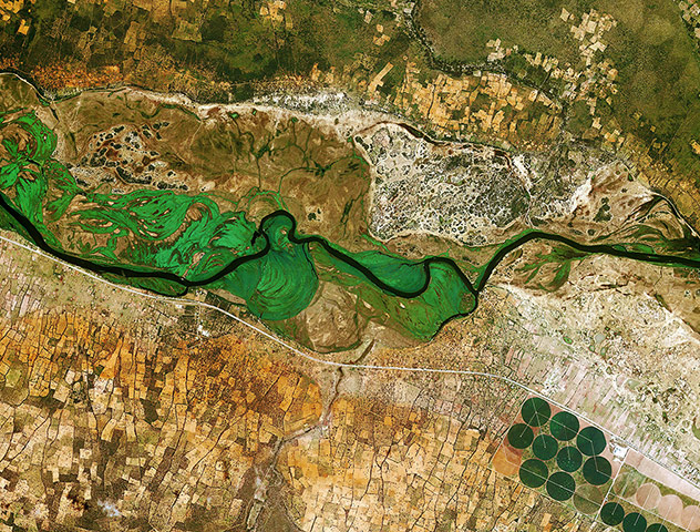 Satellite Eye on Earth: Okavango River