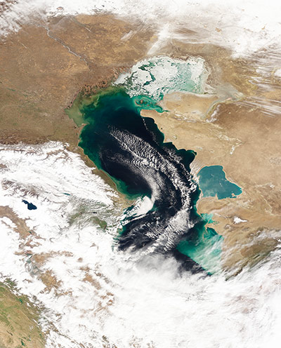Satellite Eye on Earth: Ice on the Caspian Sea
