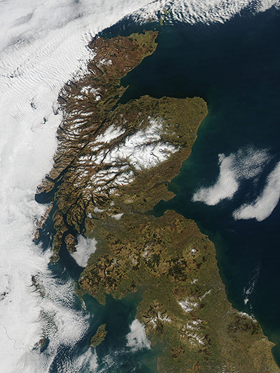 Satellite Eye on Earth: Scotland as the clouds parted