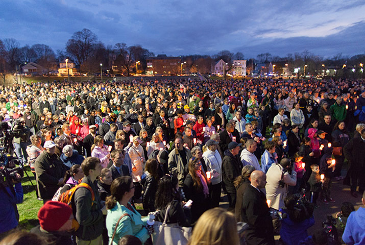 boston vigils: Candlelight vigil held for 8-year-old boy killed at Boston Marathon
