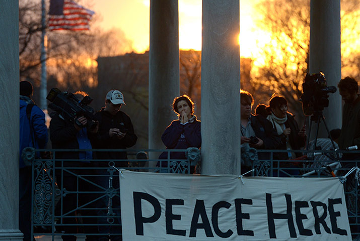 boston vigils: Aftermath of bombings at the finish line of the Boston Marathon