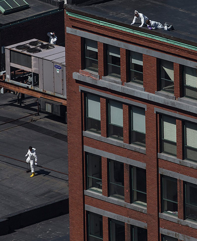 24 hours: Boston, Massachusetts, USA: Investigators search for evidence