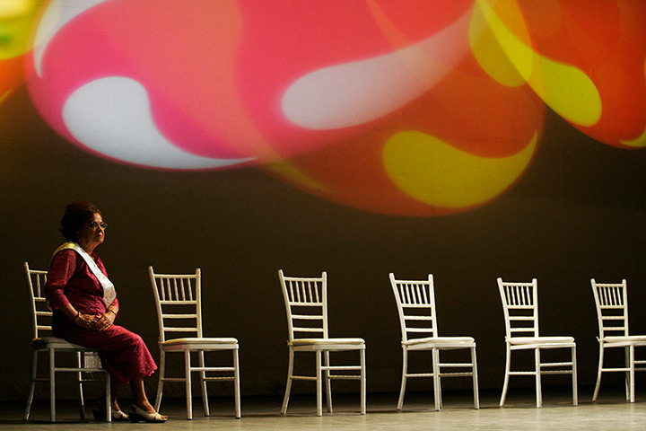 24 hours: Guadalajara, Mexico: A contestant in a pageant for elderly women