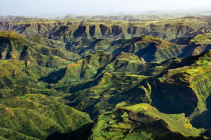 rift valley from above: Simien Mountains, Ethiopia.