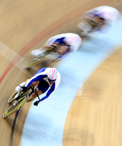 Chris Hoy timeline: Team GB Men's team sprint in 2008 olympics