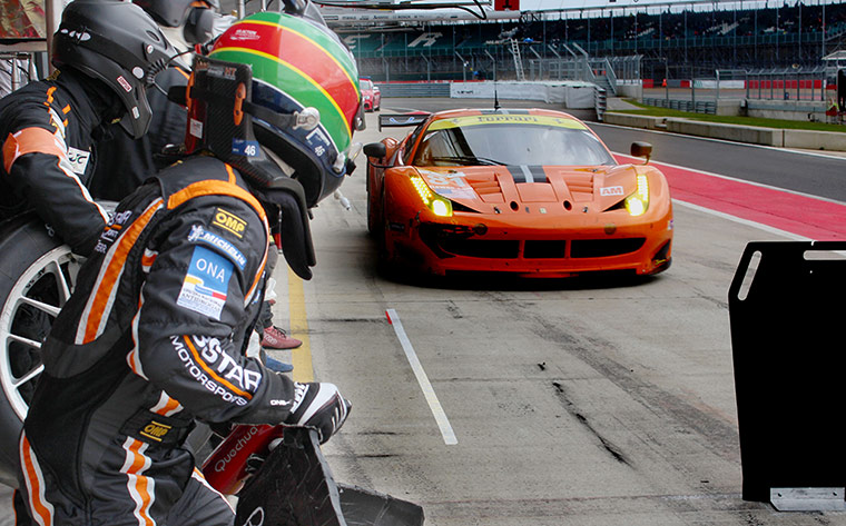 silverstone: No91 Ferrari comes in for a full service