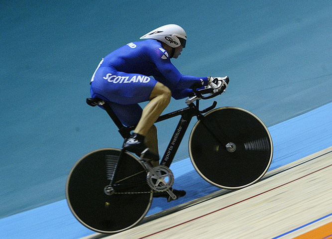 Life & times of Chris Hoy: Chris Hoy of Scotland wins gold at the commonwealth games