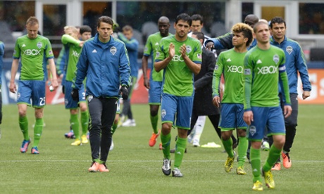 Seattle Sounders walk off field