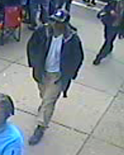 Boston suspects: Suspect 1, full-length view