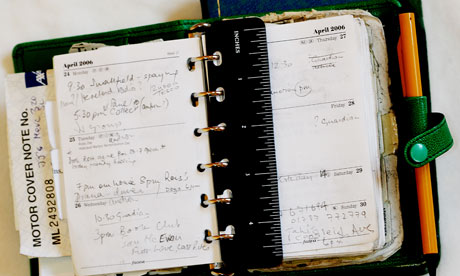 open appointment book