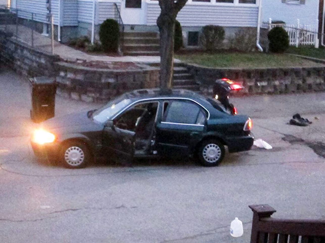 Watertown crime scene: Boston Bombing Suspects