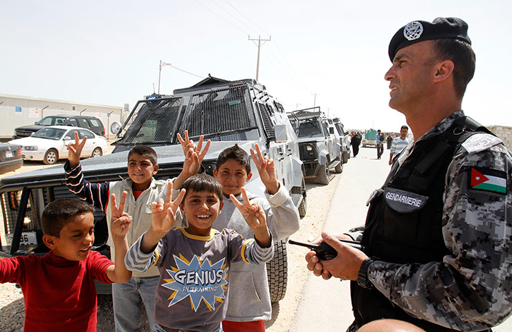 Zaatari refugee camp: Syrian refugees