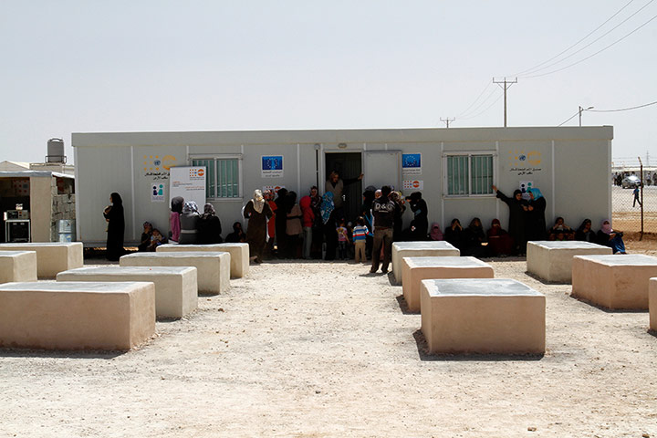 Zaatari refugee camp: Syrian refugees