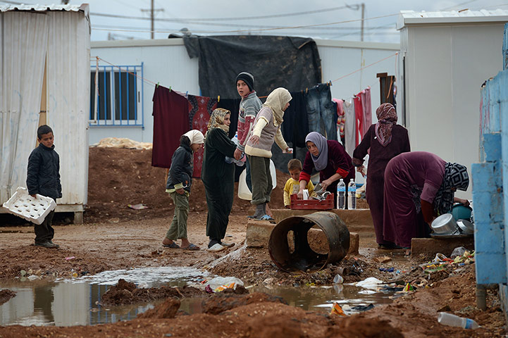 Zaatari refugee camp: Syrian Refugee Children Living In The Za'atari Camp