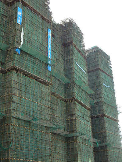 Tall Buildings: Bamboo scaffolding, China