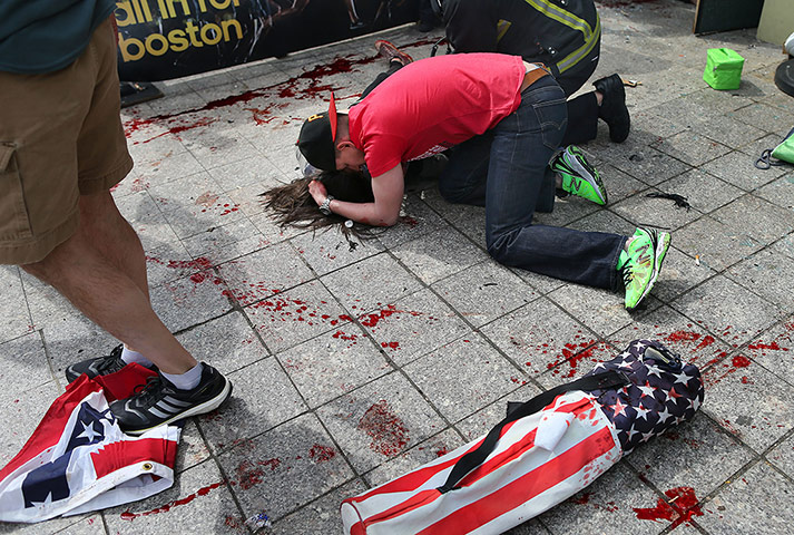 20 Photos: Explosions at 117th Boston Marathon