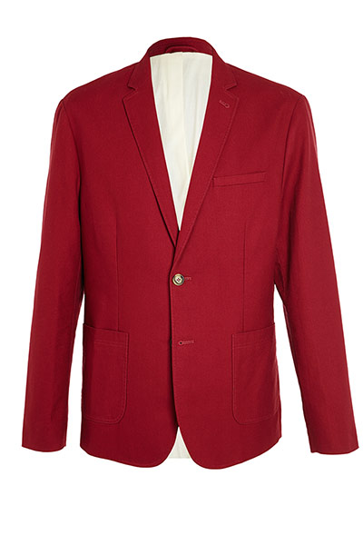 shop the look: Slim fit cotton suit jacket