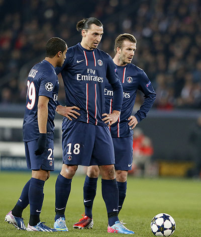 footy2: (From L) Paris Saint-Germain's Brazilian