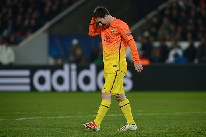 champs league: Barcelona's Argentinian forward Lionel Messi