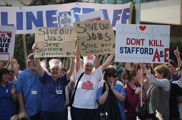 Stafford Hospital Demo: Thousands Of Demonstrators March Through Stafford 