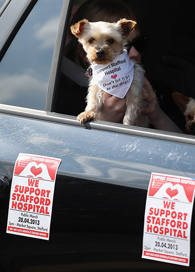 Stafford Hospital Demo: Thousands Of Demonstrators March Through Stafford