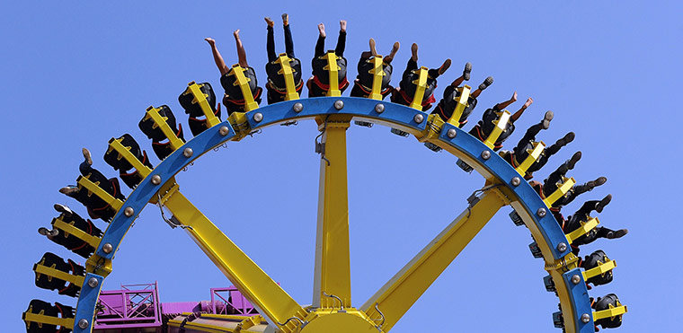 24 hours: Indian visitors enjoy a ride at the Adlabs Imagica theme park at Sangewadi,