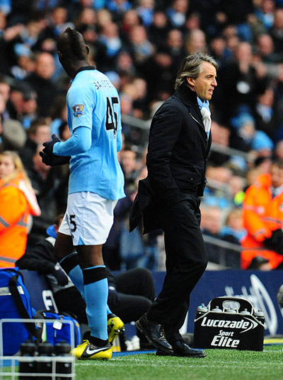 Title race gallery: Balotelli and Mancini