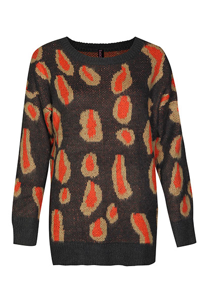 Punk fashion gallery: Leopard print jumper