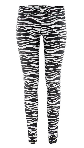 Punk fashion gallery: Zebra print trousers