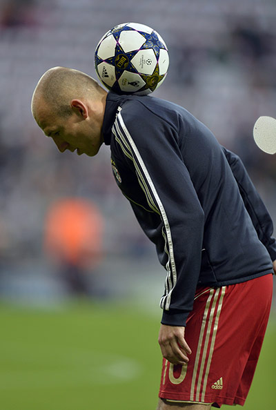 Bayern versus Barca: Bayern Munich midfielder Arjen Robben
