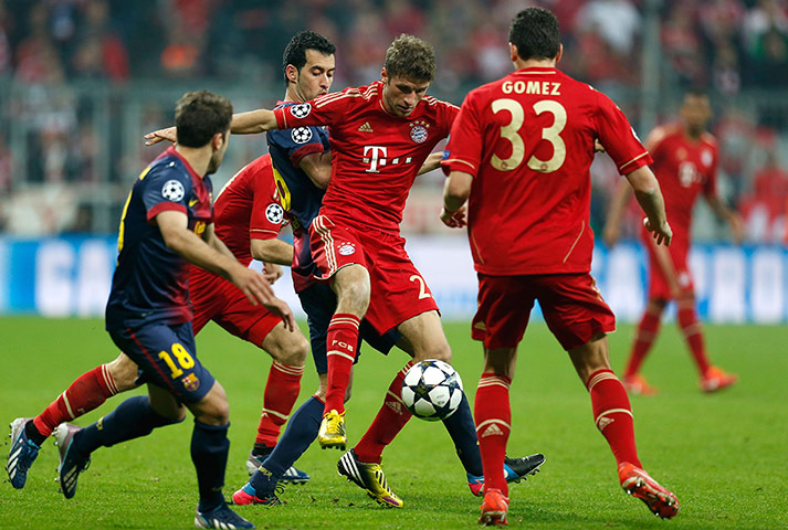 Bayern versus Barca 2: Thomas Muller
