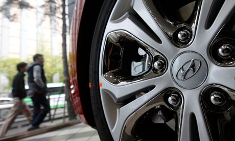 Wheel on Hyundai car