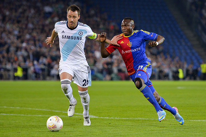 Basel versus Chelsea 2: John Terry and Jacques Zoua 