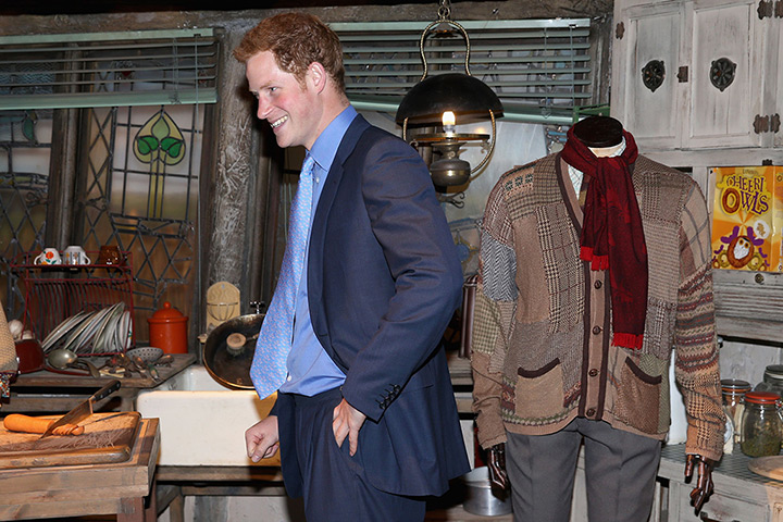 Royal Warner Bros: Prince Harry during the costume tour