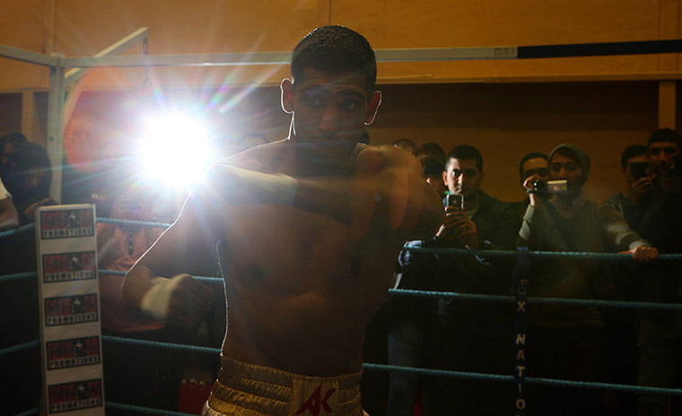 best of the week: Amir Khan during a work out ahead of his fight with Julio Diaz