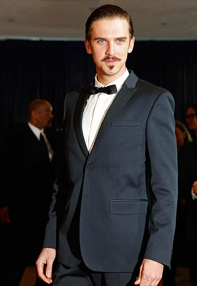 White House dinner: Actor Dan Stevens arrives on the red carpet