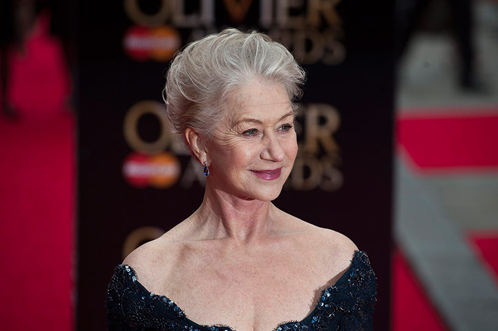 Laurence Olivier Awards: Dame Helen Mirren arrives for the 37th Annual Olivier Awards