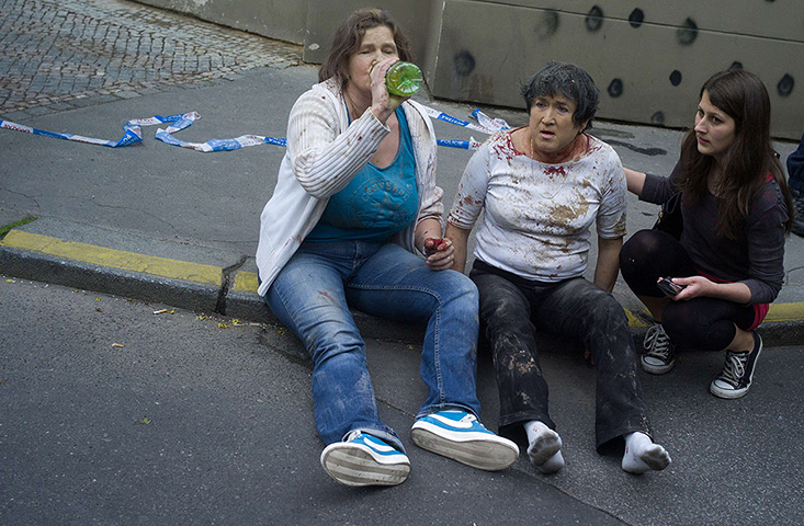 Prague explosion: Two women injured by a powerful gas blast 