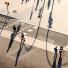 Your Pictures - Crossings: overhead shot of people walking along a street 