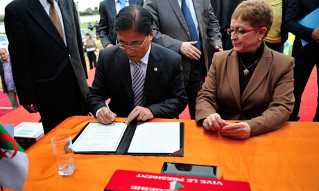 ALGERIA-OPERA-CHINA-FOUNDATION STONE LAYING-CEREMONY