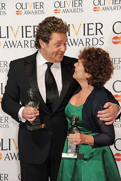 LOA2: Michael Ball and Imelda Staunton, winners of Best Actor and Actress in a Mu